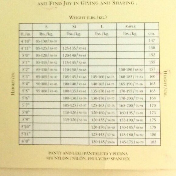 Evan-Picone Power Slimmer Black Pantyhose Size Long Nylon Spandex - Picture 3 of 3